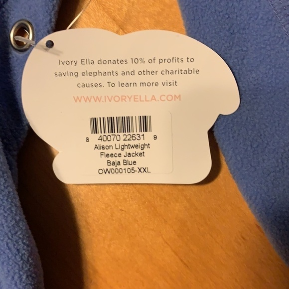 NWT Ivory Ella Alison Fleece Jacket XXL - Picture 10 of 13